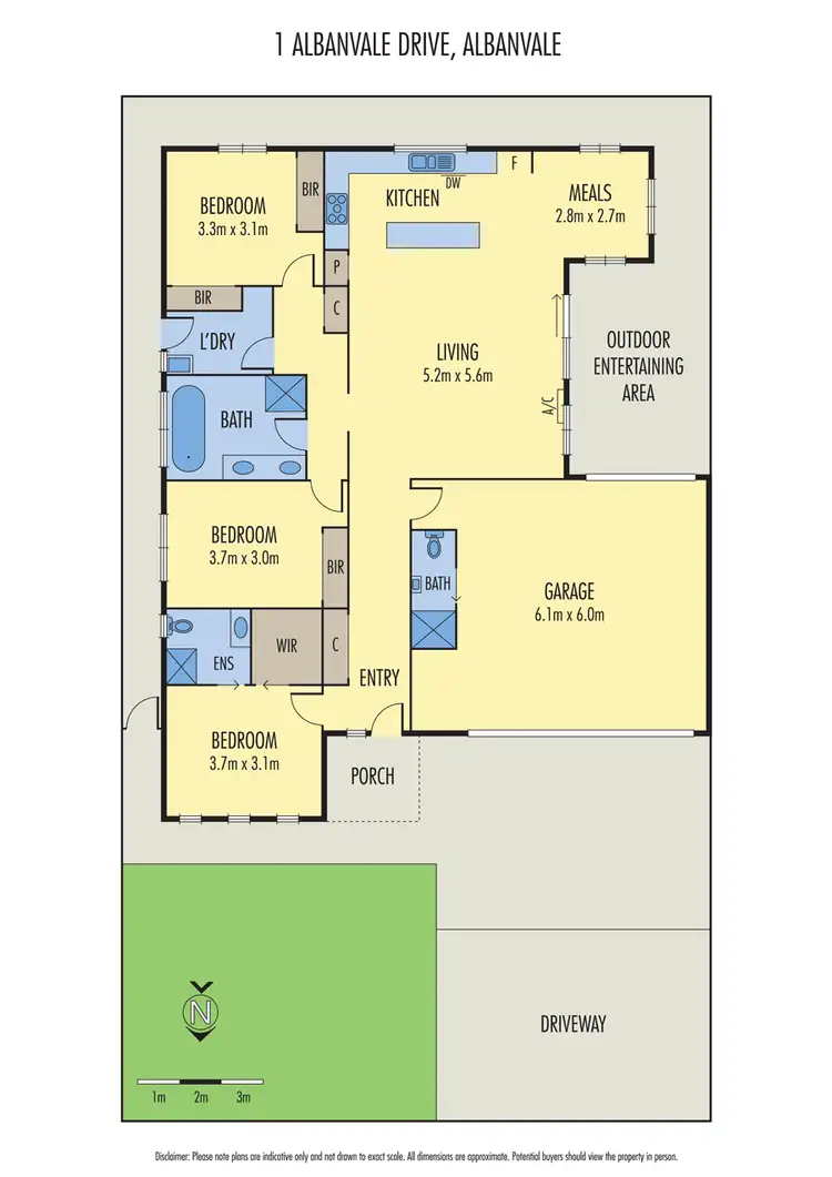Floorplan of Homely house listing, 1 Albanvale Drive, Albanvale VIC 3021