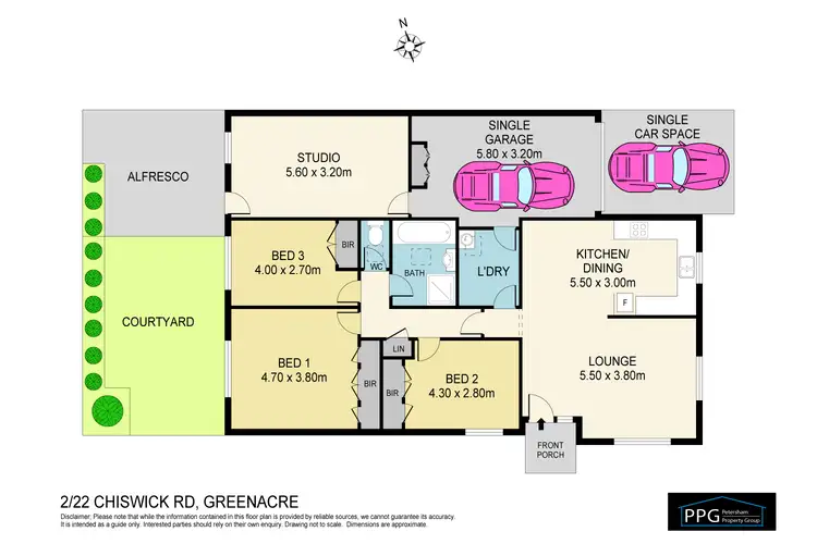 Floorplan of Homely villa listing, Villa 2/22-24 Chiswick Road, Greenacre NSW 2190