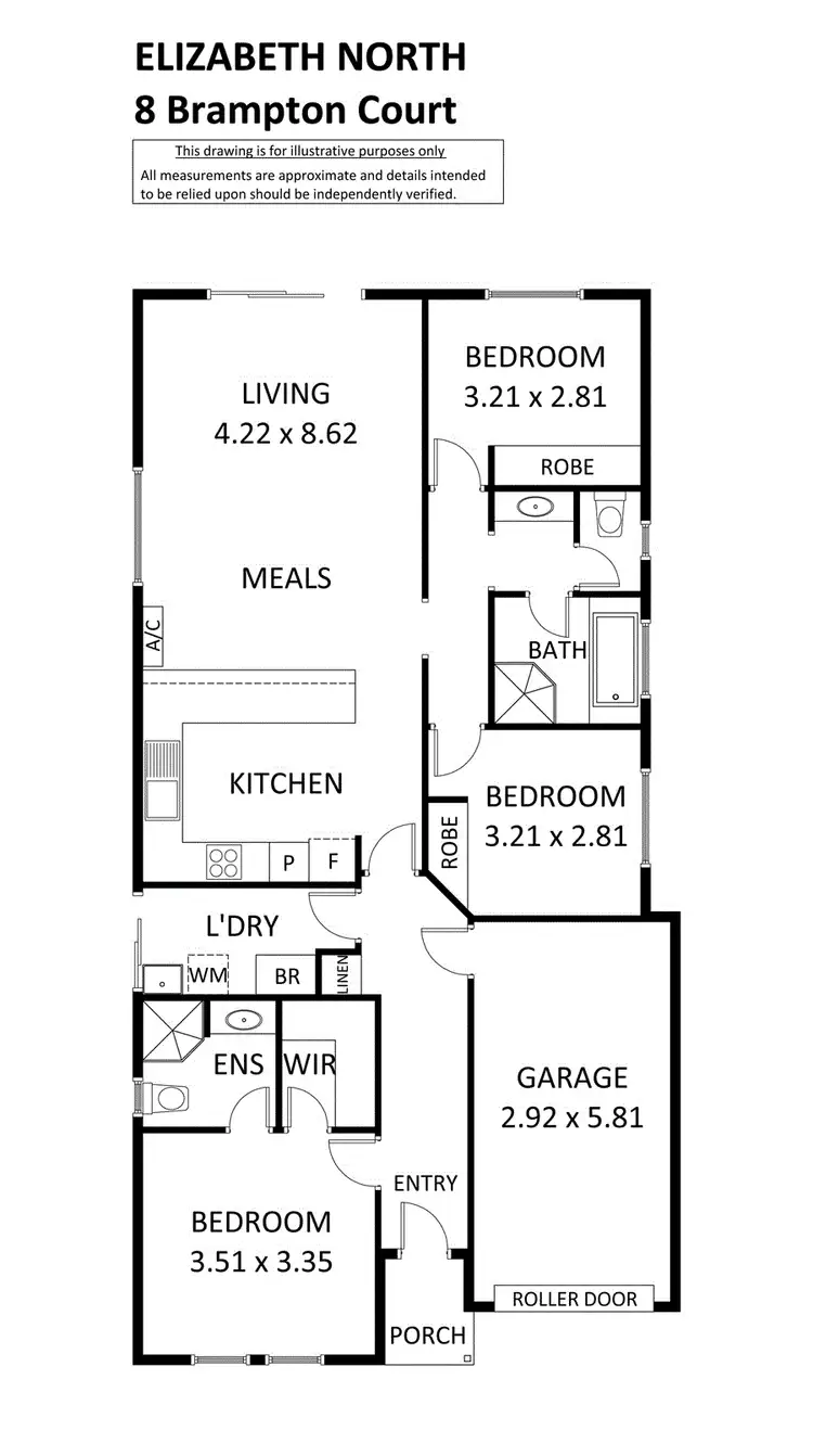 Floorplan of Homely house listing, 8 Brampton Court, Elizabeth North SA 5113