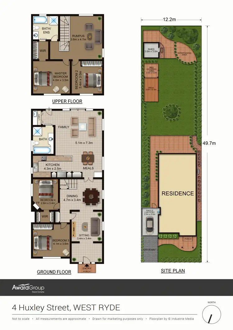Floorplan of Homely house listing, 4 Huxley Street, West Ryde NSW 2114