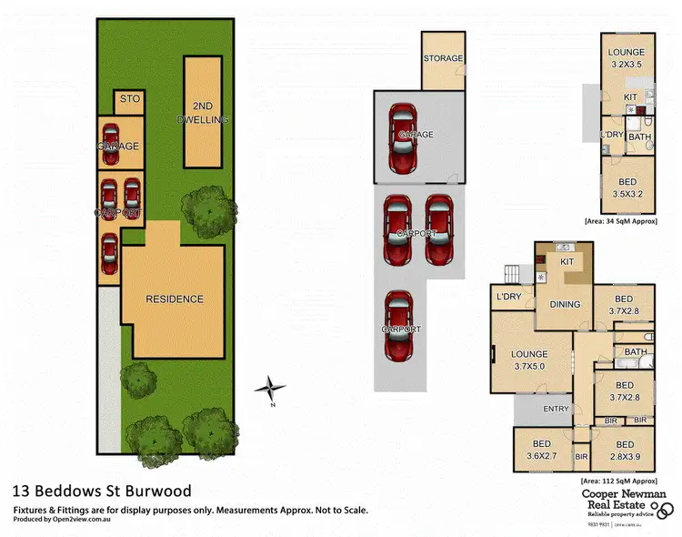 Floorplan of Homely house listing, 13 Beddows Street, Burwood VIC 3125