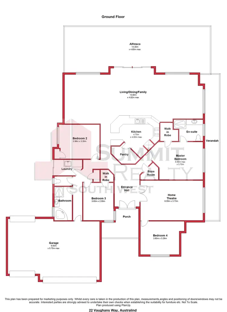 Floorplan of Homely house listing, 22 Vaughans Way, Australind WA 6233