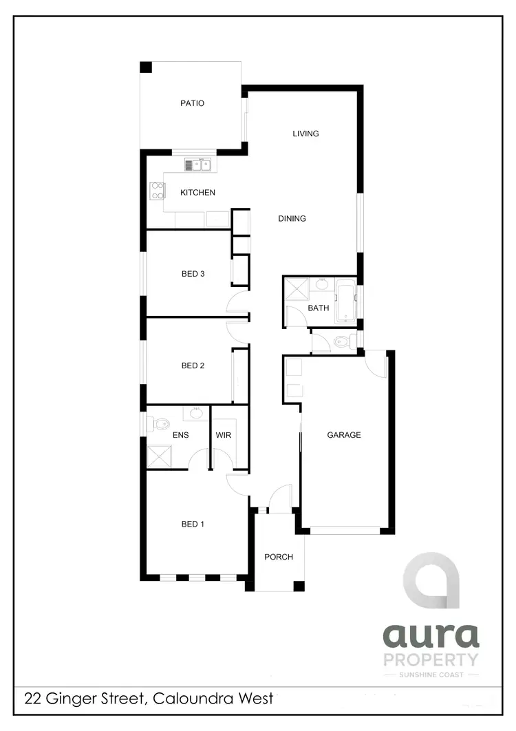 Floorplan of Homely house listing, 22 Ginger St, Caloundra West QLD 4551
