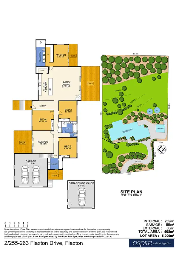 Floorplan of Homely house listing, 2/255-263 Flaxton Drive, Flaxton QLD 4560