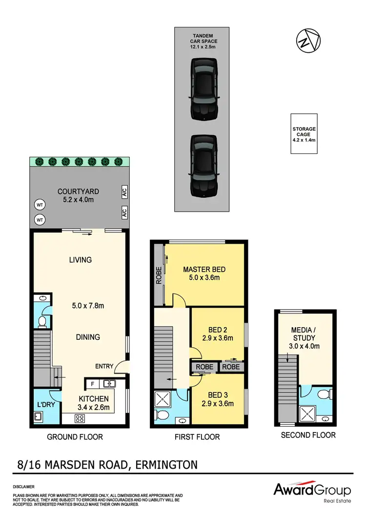 Floorplan of Homely townhouse listing, 8/16 Marsden Road, Ermington NSW 2115