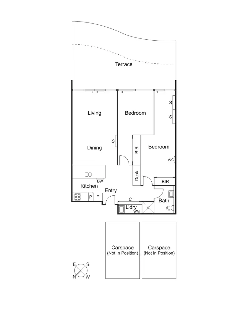 Floorplan of Homely apartment listing, 410/108 Bay Street, Port Melbourne VIC 3207