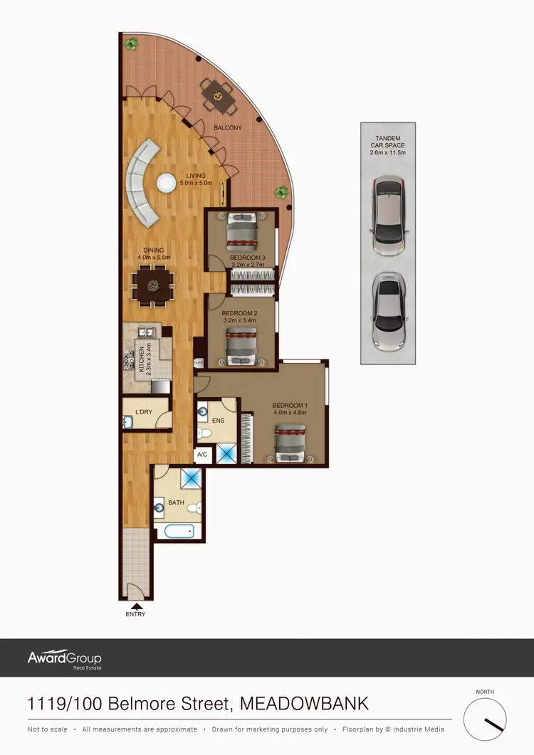 Floorplan of Homely unit listing, 1119/100 Belmore Street, Meadowbank NSW 2114