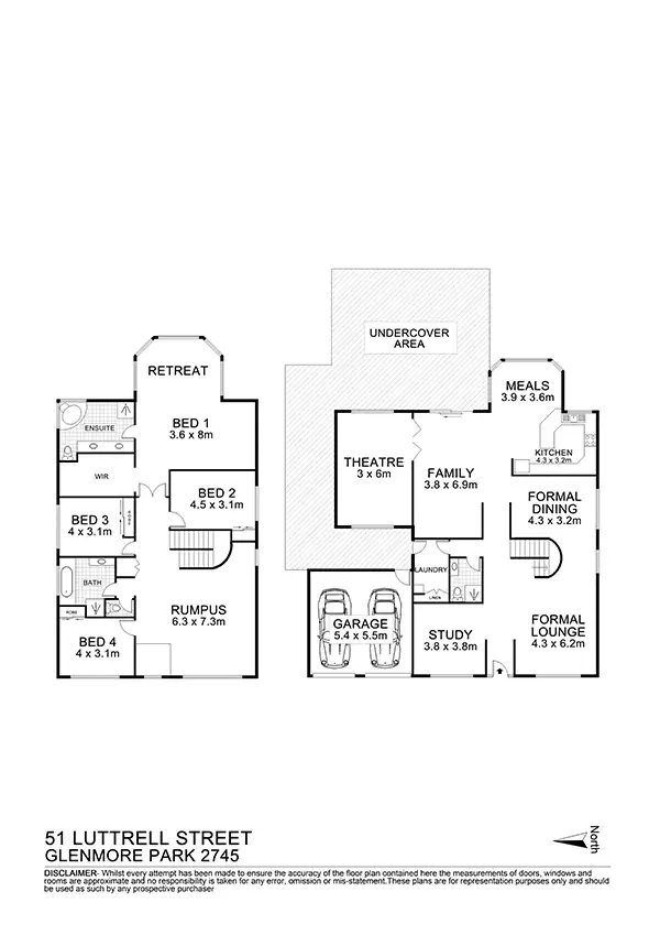 Floorplan of Homely house listing, 51 Luttrell Street, Glenmore Park NSW 2745