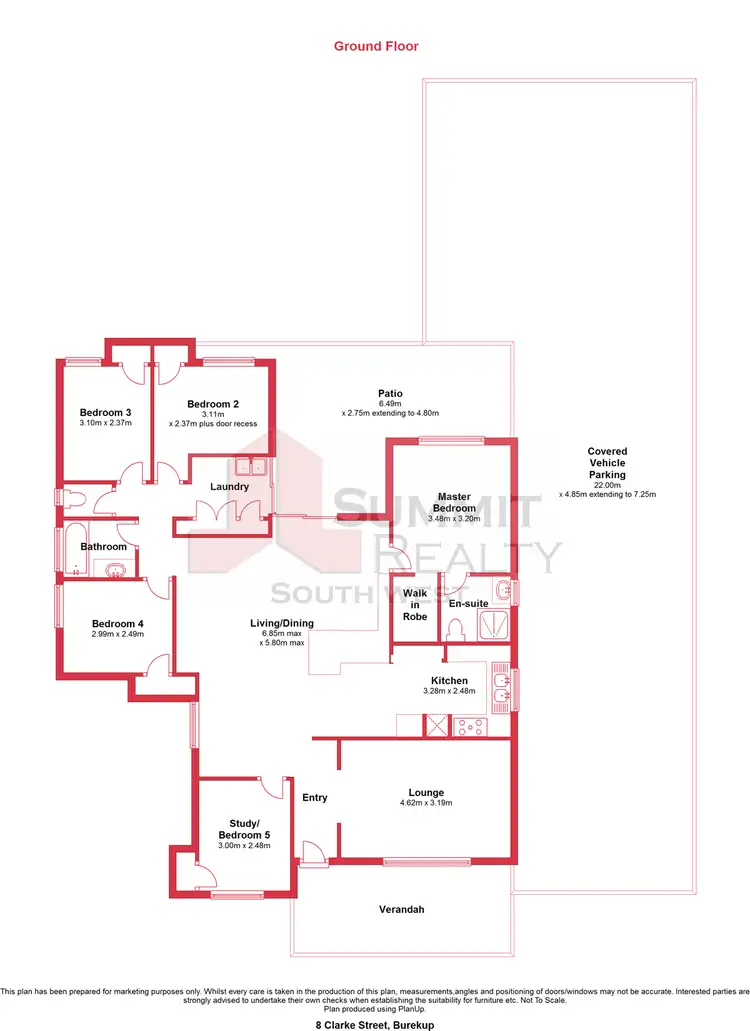 Floorplan of Homely house listing, 8 Clarke Street, Burekup WA 6227