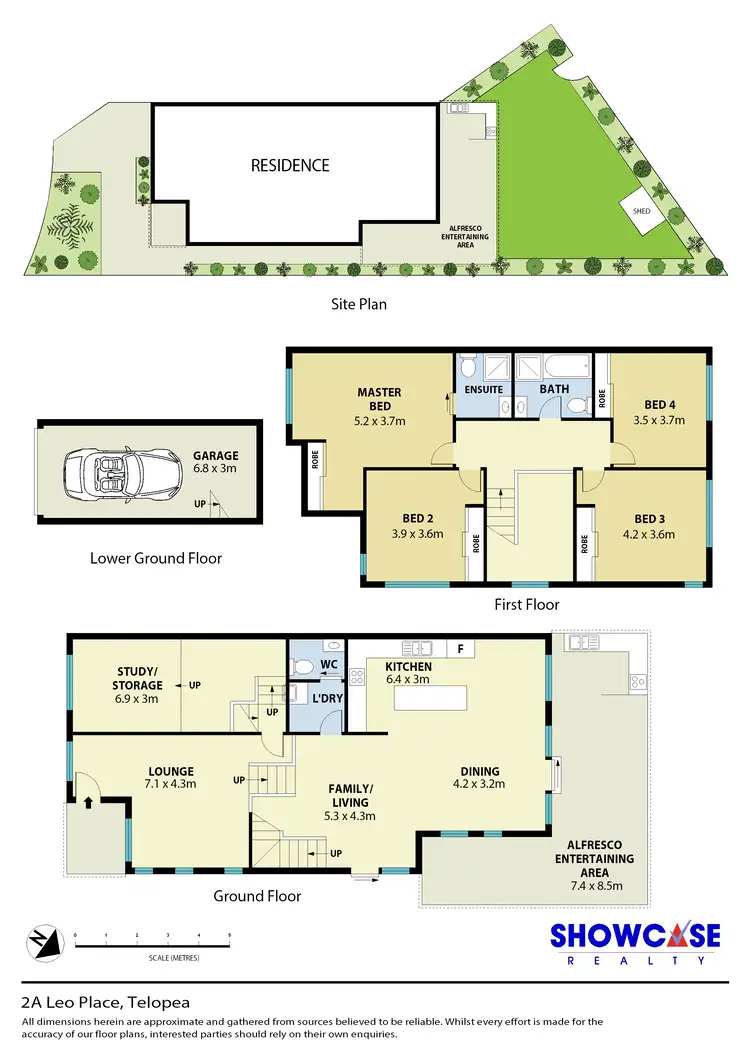 Floorplan of Homely semi-detached listing, 2A Leo Pl, Telopea NSW 2117