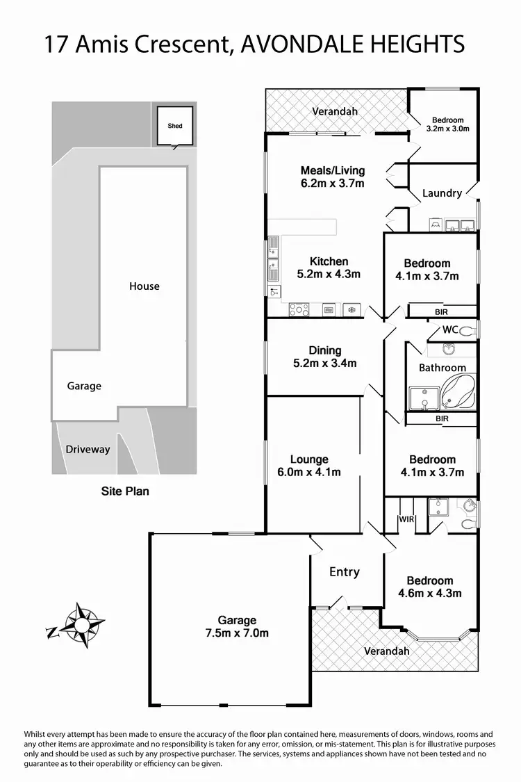 Floorplan of Homely house listing, 17 Amis Crescent, Avondale Heights VIC 3034
