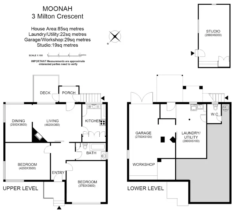 Floorplan of Homely house listing, 3 Milton Cres, Moonah TAS 7009