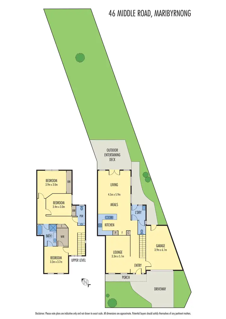 Floorplan of Homely townhouse listing, 46 Middle Road, Maribyrnong VIC 3032