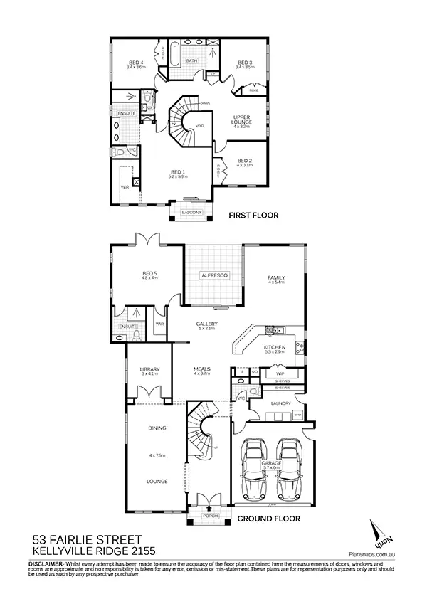 Floorplan of Homely house listing, 53 Fairlie Street, Kellyville Ridge NSW 2155