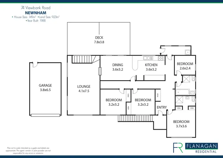 Floorplan of Homely house listing, 74 Viewbank Road, Newnham TAS 7248