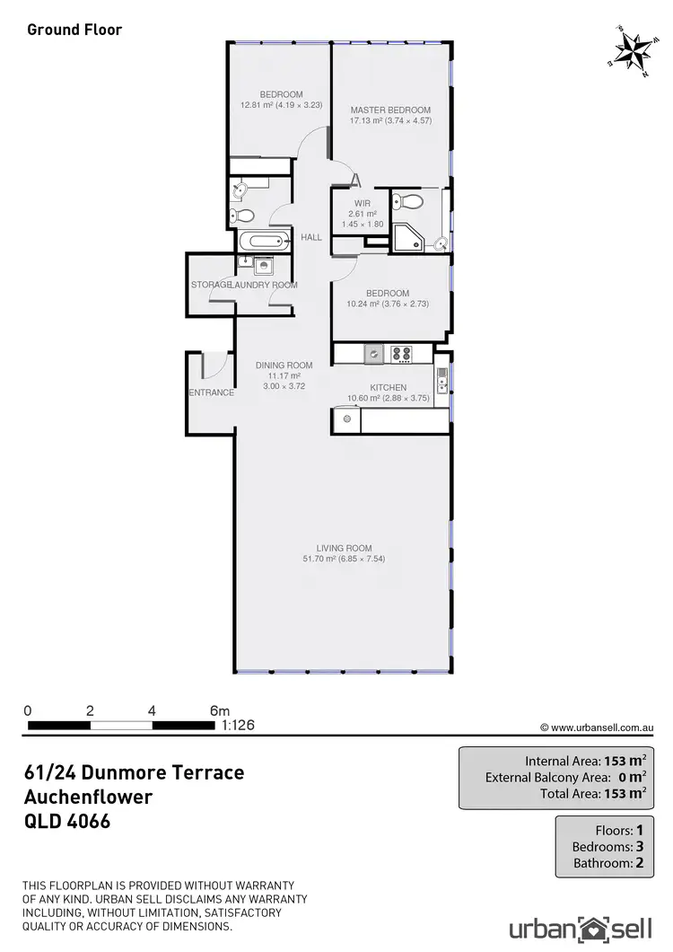 Floorplan of Homely apartment listing, 24 Dunmore Tce, Auchenflower QLD 4066