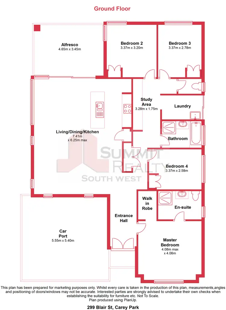 Floorplan of Homely house listing, 299 Blair Street, South Bunbury WA 6230