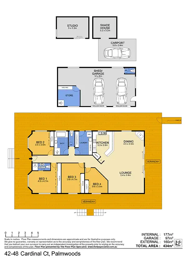 Floorplan of Homely house listing, 42-48 CARDINAL Court, Palmwoods QLD 4555
