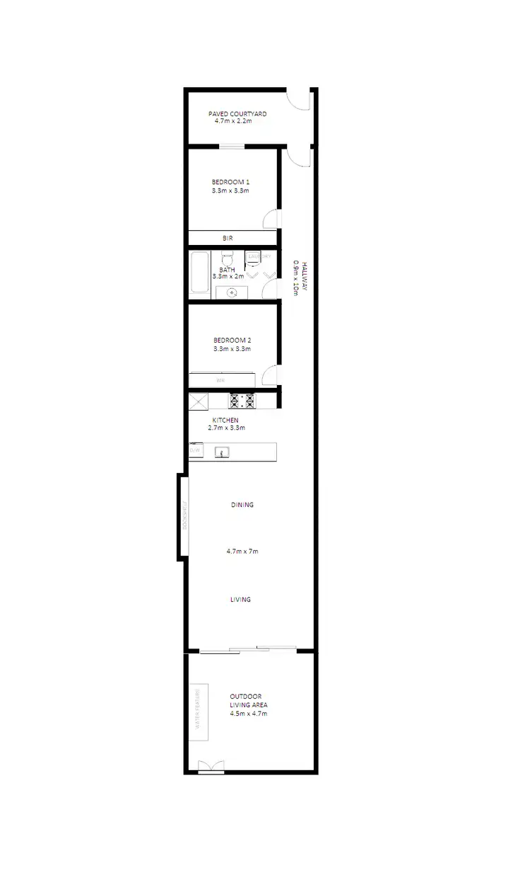 Floorplan of Homely house listing, 26 Vincent St, Adelaide SA 5000