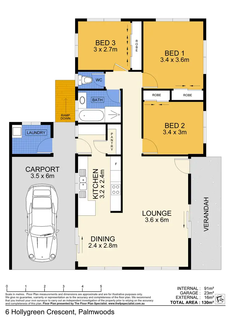 Floorplan of Homely house listing, 6 Holly Green Crescent, Palmwoods QLD 4555