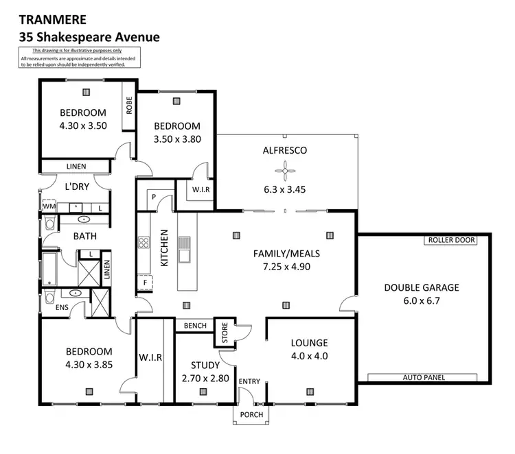 Floorplan of Homely house listing, 35 Shakespeare Avenue, Tranmere SA 5073