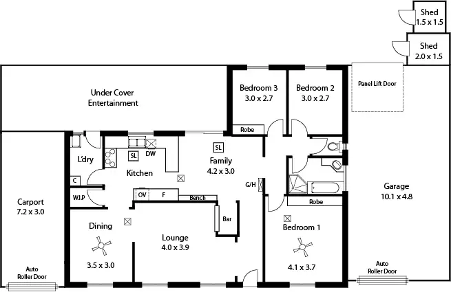 Floorplan of Homely house listing, 21 Abercrombie Crescent, St Agnes SA 5097