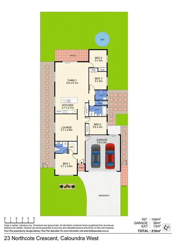 Floorplan of Homely house listing, 23 Northcote Crescent, Caloundra West QLD 4551