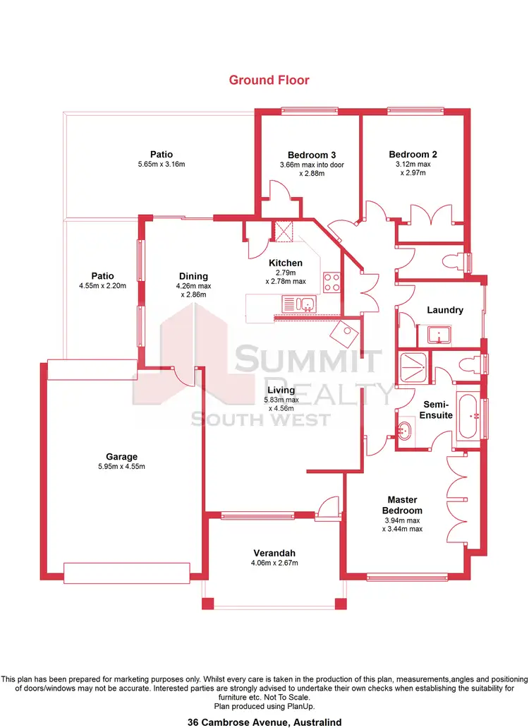 Floorplan of Homely house listing, 36 Cambrose Avenue, Australind WA 6233