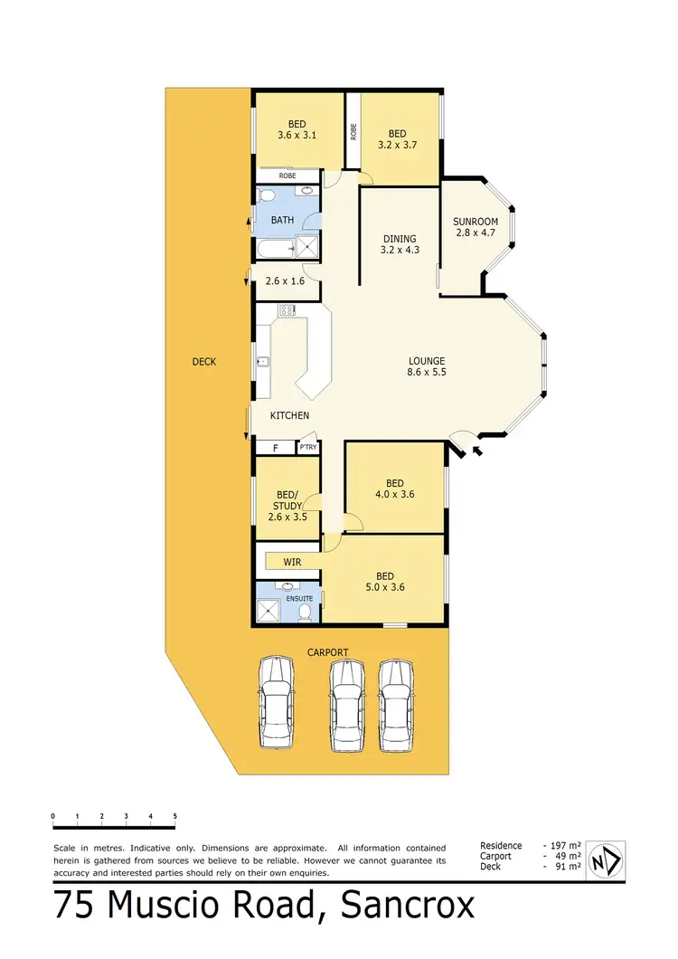 Floorplan of Homely rural property listing, 75 Muscio Road, Sancrox NSW 2446