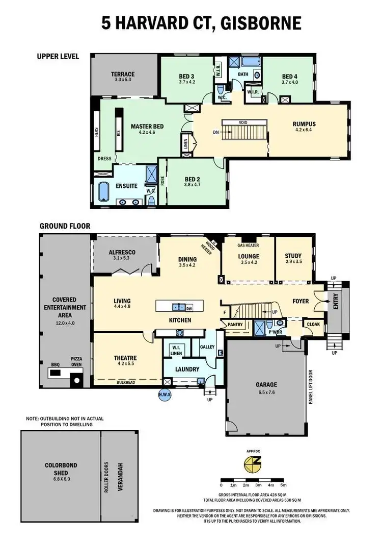 Floorplan of Homely house listing, 5 Harvard Court, Gisborne VIC 3437
