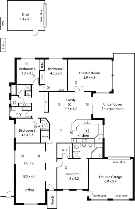 Floorplan of Homely house listing, 3 Swallow Drive, Hewett SA 5118