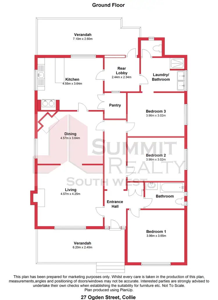 Floorplan of Homely house listing, 27 Ogden Street, Collie WA 6225