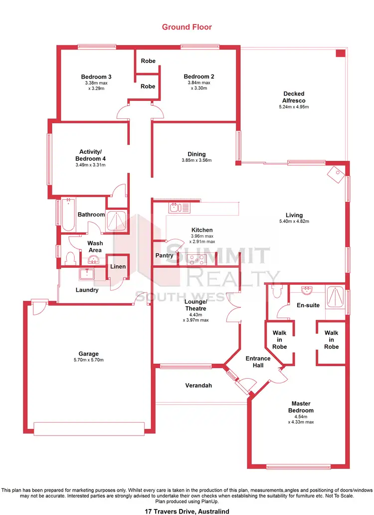 Floorplan of Homely house listing, 17 Travers Drive, Australind WA 6233