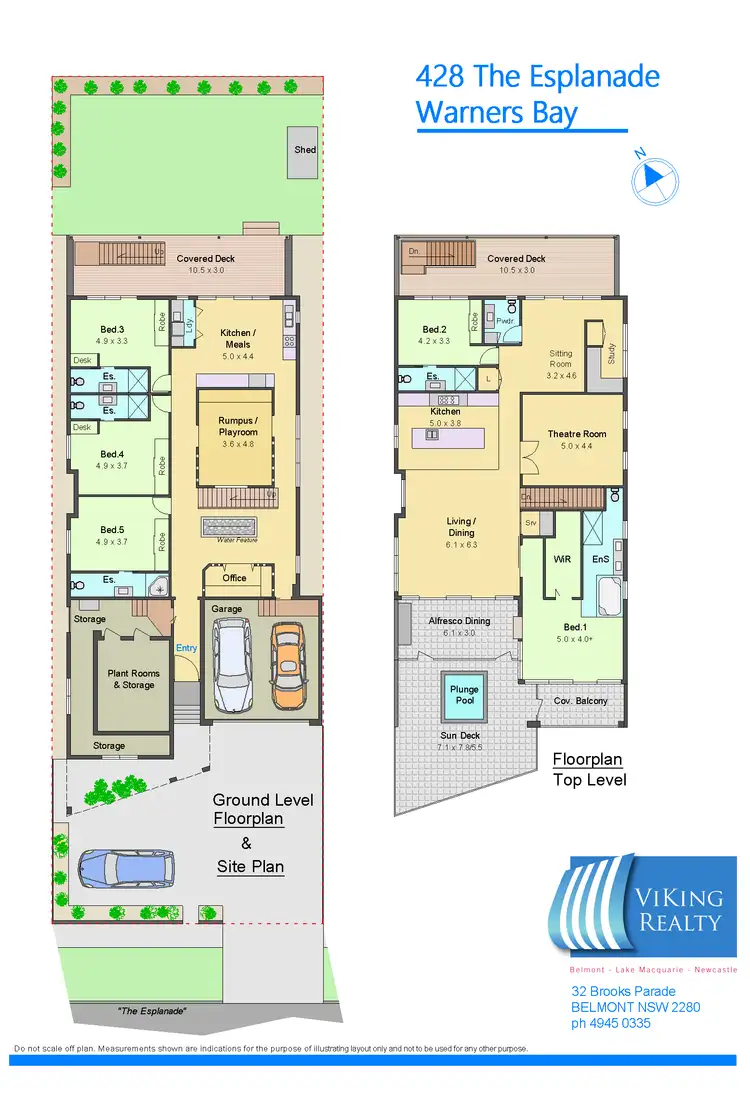Floorplan of Homely house listing, 428 The Esplanade, Warners Bay NSW 2282