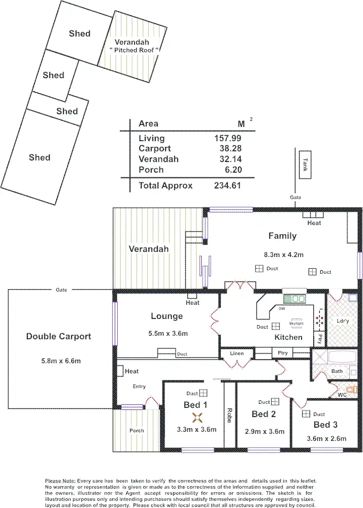 Floorplan of Homely house listing, 24 Conygham Ave, Modbury Heights SA 5092