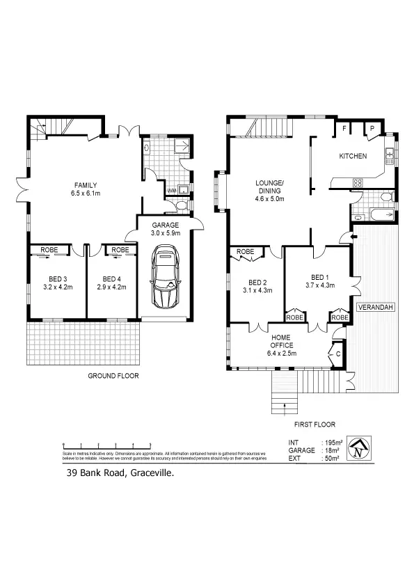 Floorplan of Homely house listing, 39 Bank Road, Graceville QLD 4075
