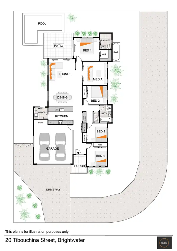 Floorplan of Homely house listing, 20 TIBOUCHINA Street, Mountain Creek QLD 4557