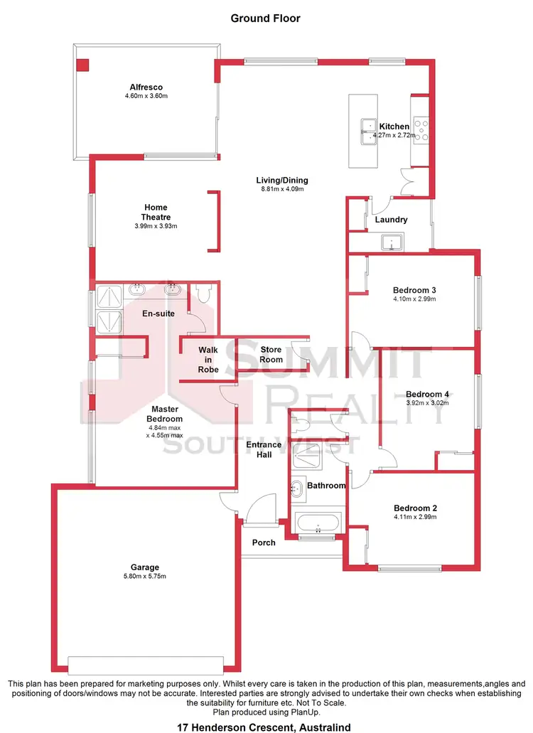 Floorplan of Homely house listing, 17 Henderson Crescent, Australind WA 6233