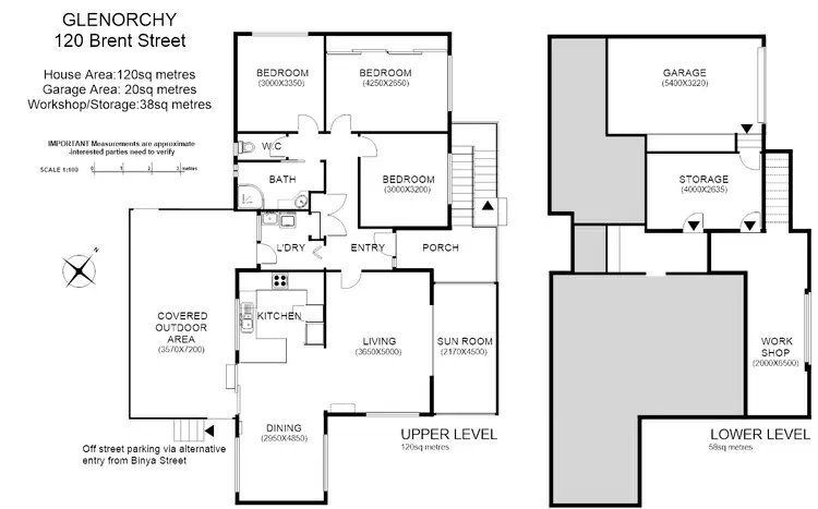 Floorplan of Homely house listing, 120 Brent St, Glenorchy TAS 7010