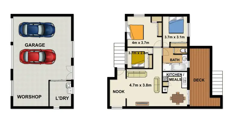 Floorplan of Homely house listing, 127 Mayes Avenue, Kingston QLD 4114