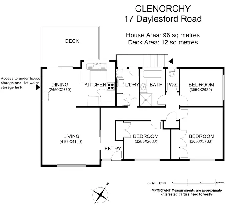 Floorplan of Homely house listing, 17 Daylesford Rd, Glenorchy TAS 7010