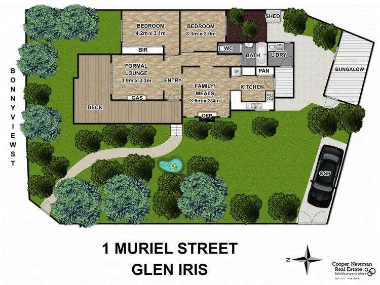 Floorplan of Homely house listing, 1 Muriel Street, Glen Iris VIC 3146