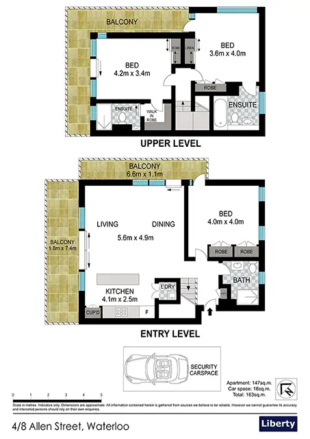 Floorplan of Homely unit listing, 4/8 Allen Street, Waterloo NSW 2017