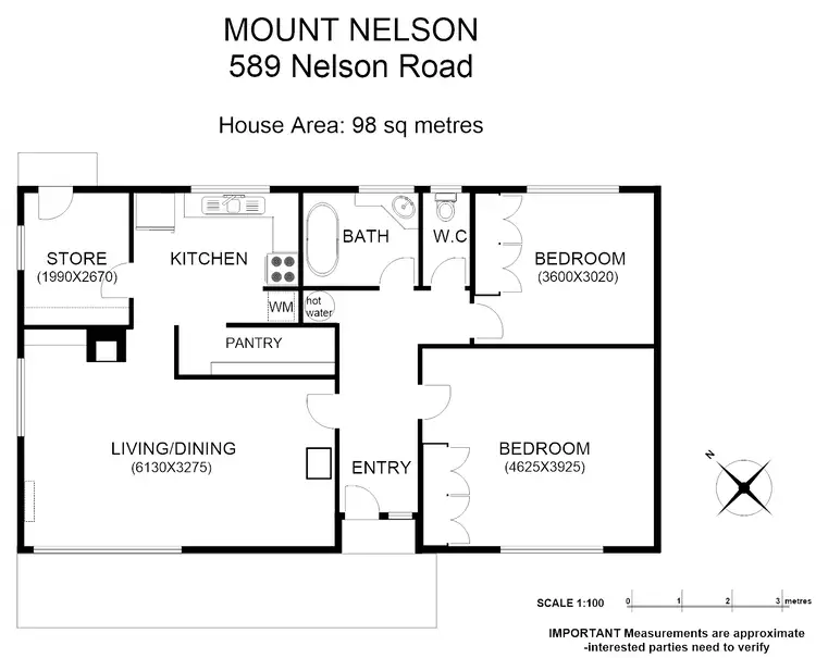 Floorplan of Homely house listing, 589 Nelson Rd, Mount Nelson TAS 7007