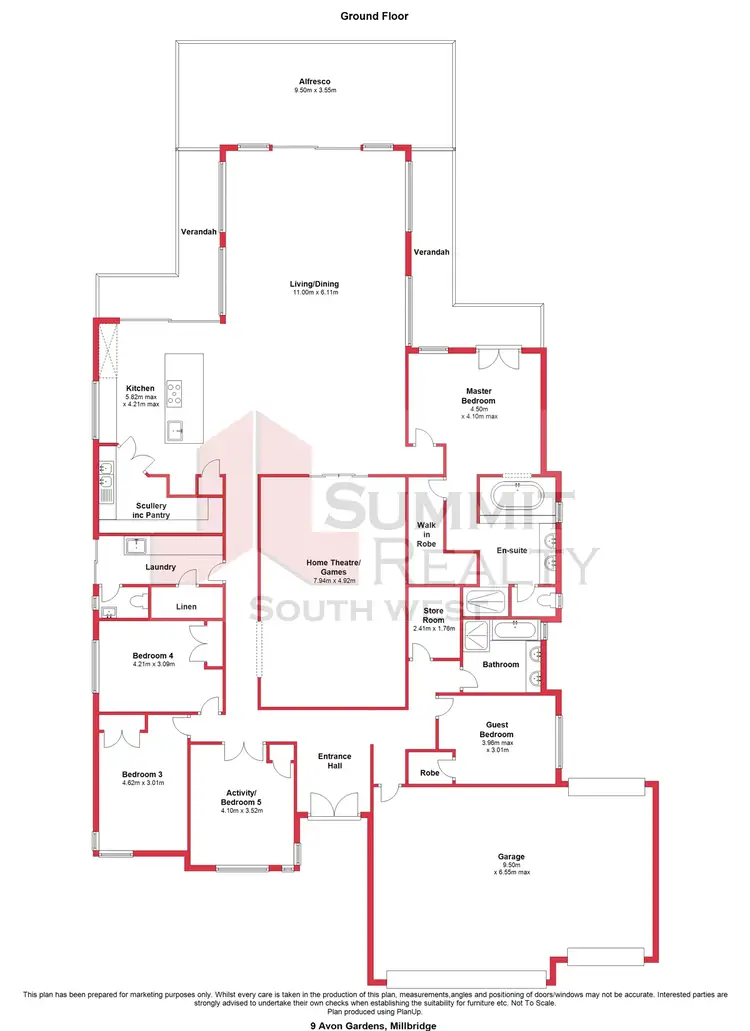 Floorplan of Homely house listing, 9 Avon Gardens, Millbridge WA 6232