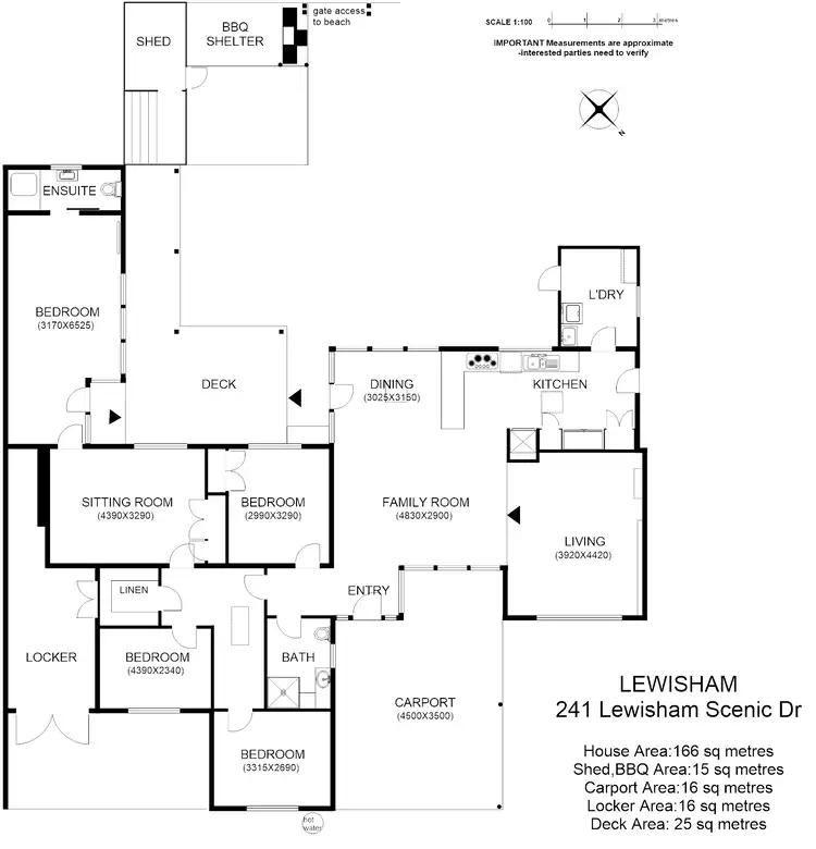 Floorplan of Homely house listing, 241 Lewisham Scenic Dr, Lewisham TAS 7173