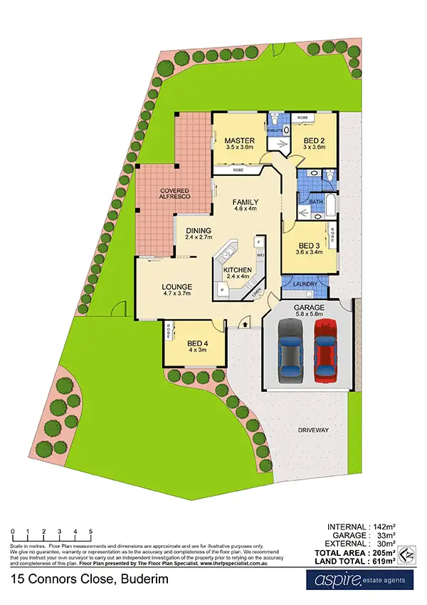 Floorplan of Homely house listing, 15 Connors Close, Buderim QLD 4556