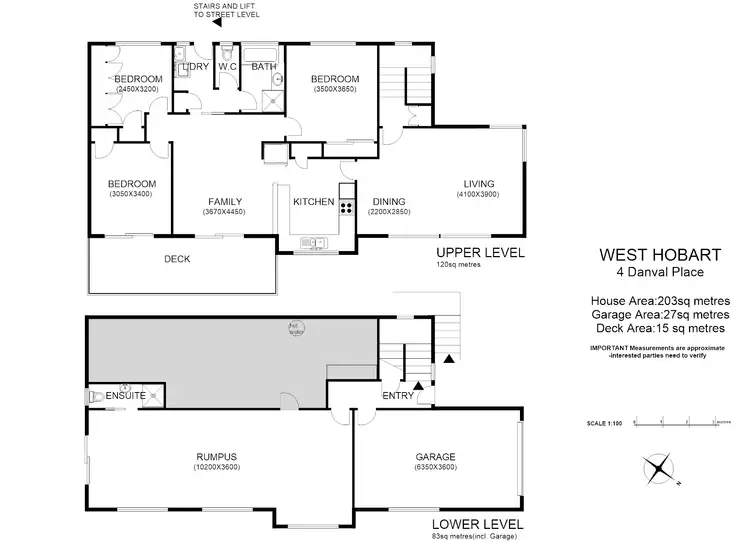 Floorplan of Homely house listing, 4 Danval Pl, West Hobart TAS 7000