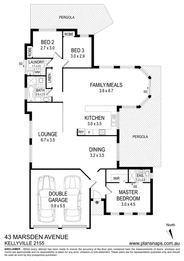 Floorplan of Homely house listing, 43 Marsden Av St, Kellyville NSW 2155