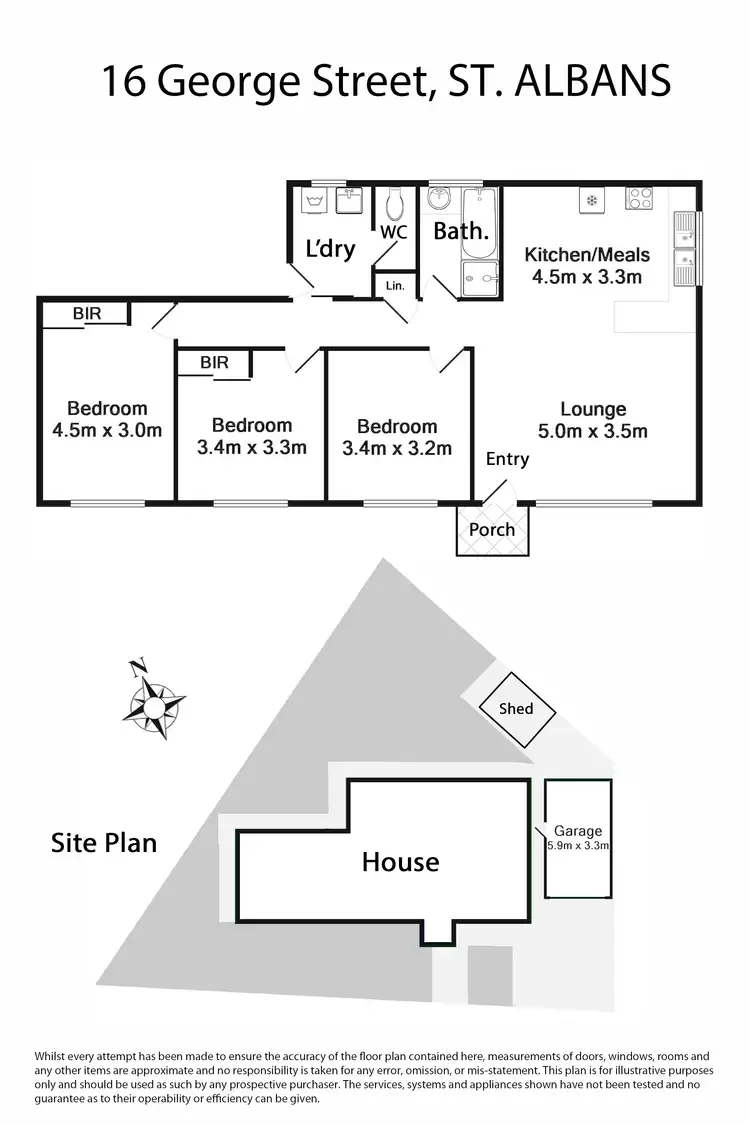 Floorplan of Homely house listing, 16 George Street, St Albans VIC 3021